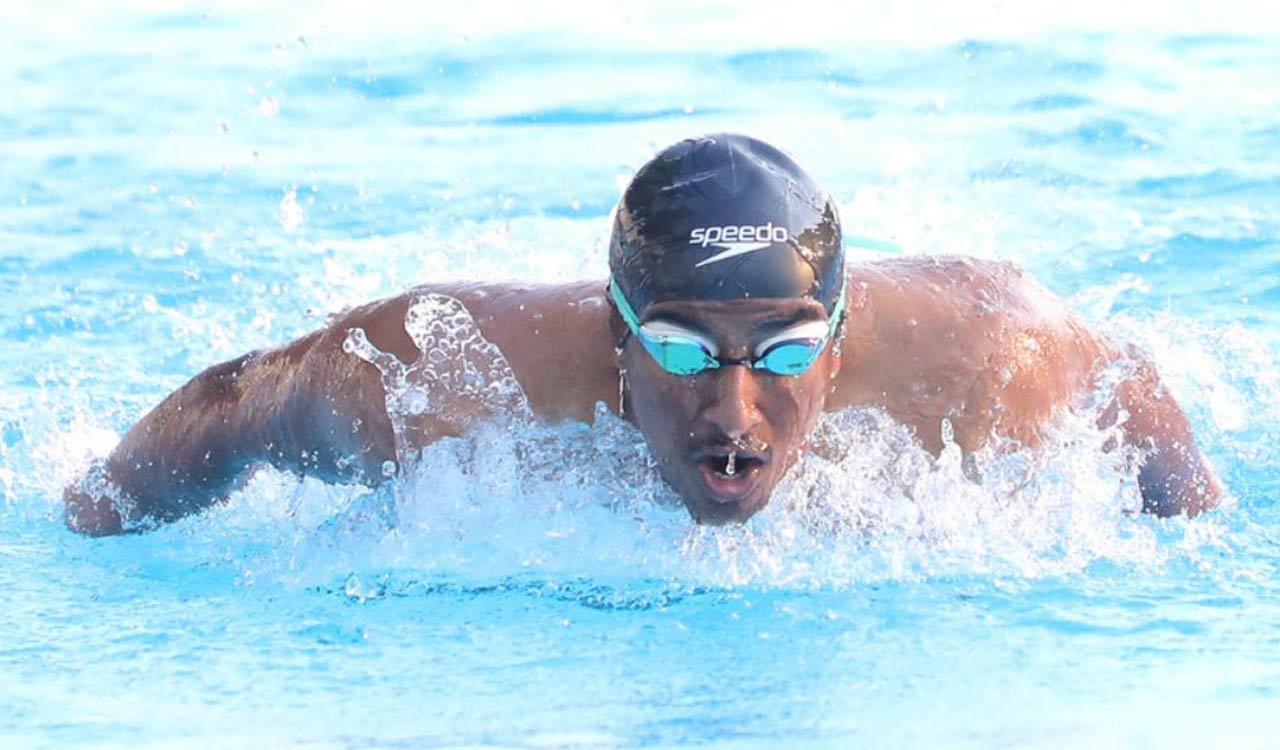 Triple delight for Suryanshu Basa at TS Inter-District Swimming Championship