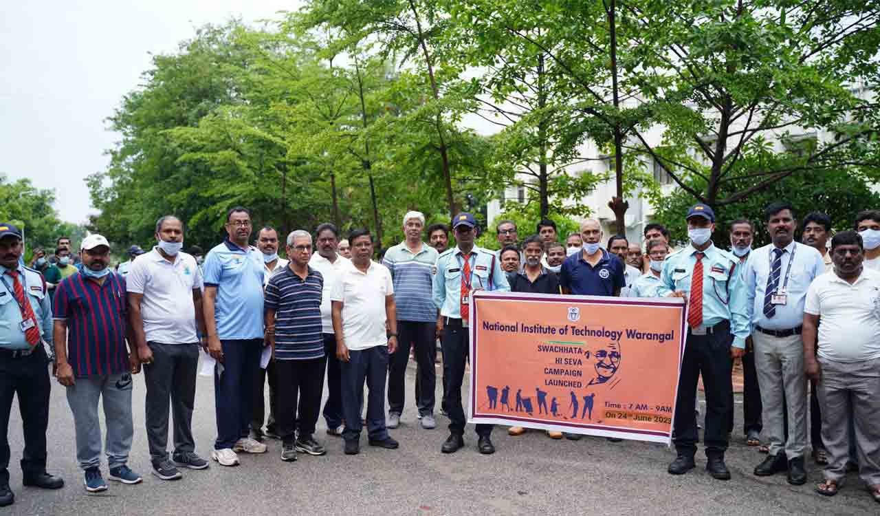 Swachhta campaign organised at NIT Warangal