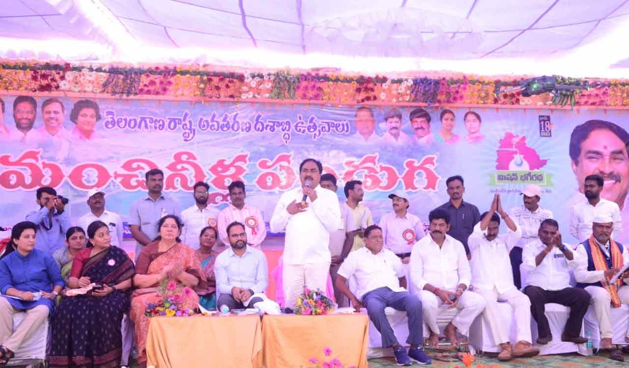 Mahabubabad: Minister Dayakar Rao inspects 170 MLD water treatment