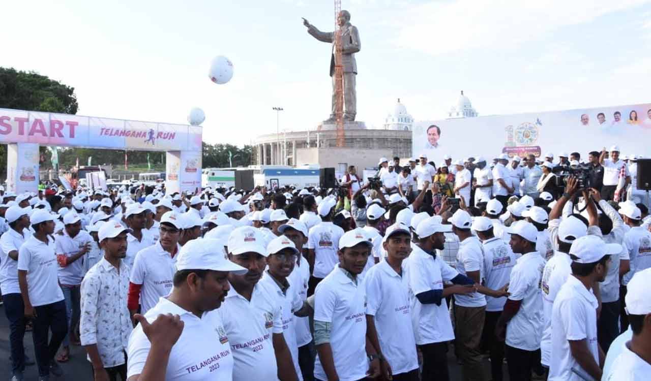 People from all walks of life participate in ‘Telangana Run’