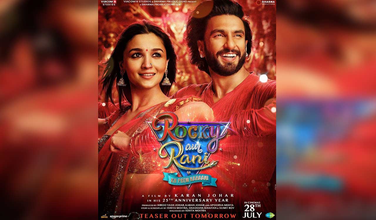 Ranveer-Alia unveil ‘Rocky aur Rani Kii Prem Kahaani’ new poster