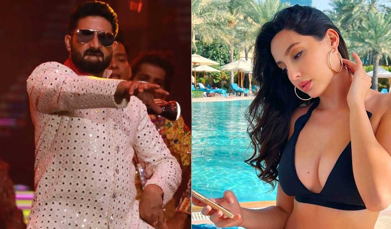 Watch: Abhishek Bachchan and Nora Fatehi dance to Kajra Re