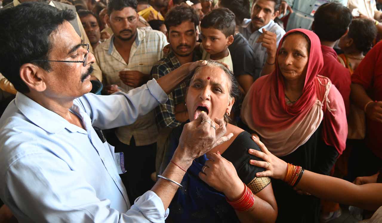 Hyderabad: Fish Prasadam administered to people after three years