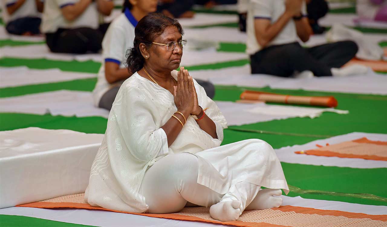 Yoga is India’s gift to the world: President Droupadi Murmu