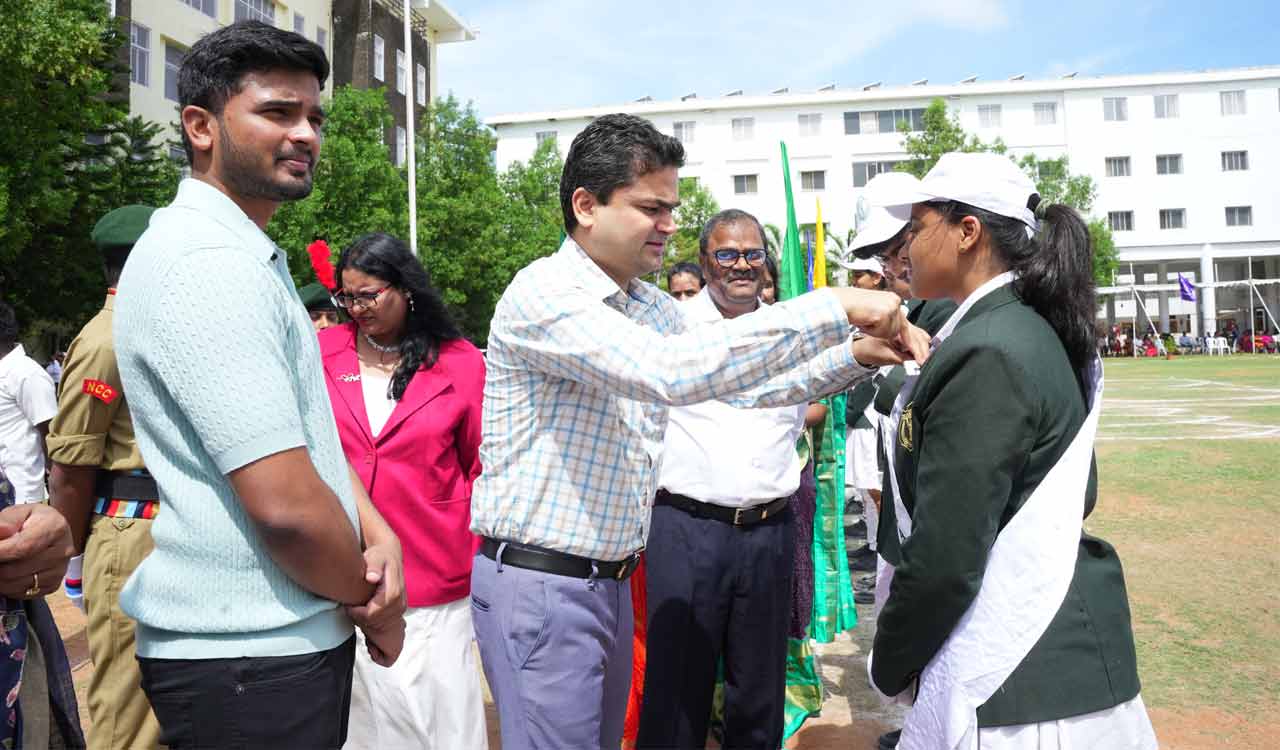 Nacharam: Delhi Public School organises investiture ceremony for students