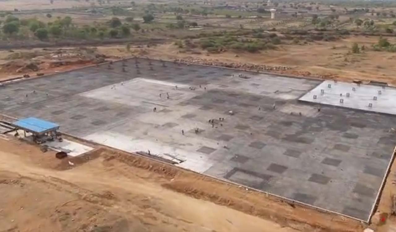 Foxconn facility: Work progresses at ‘Telangana Speed’ at Kongara Kalan