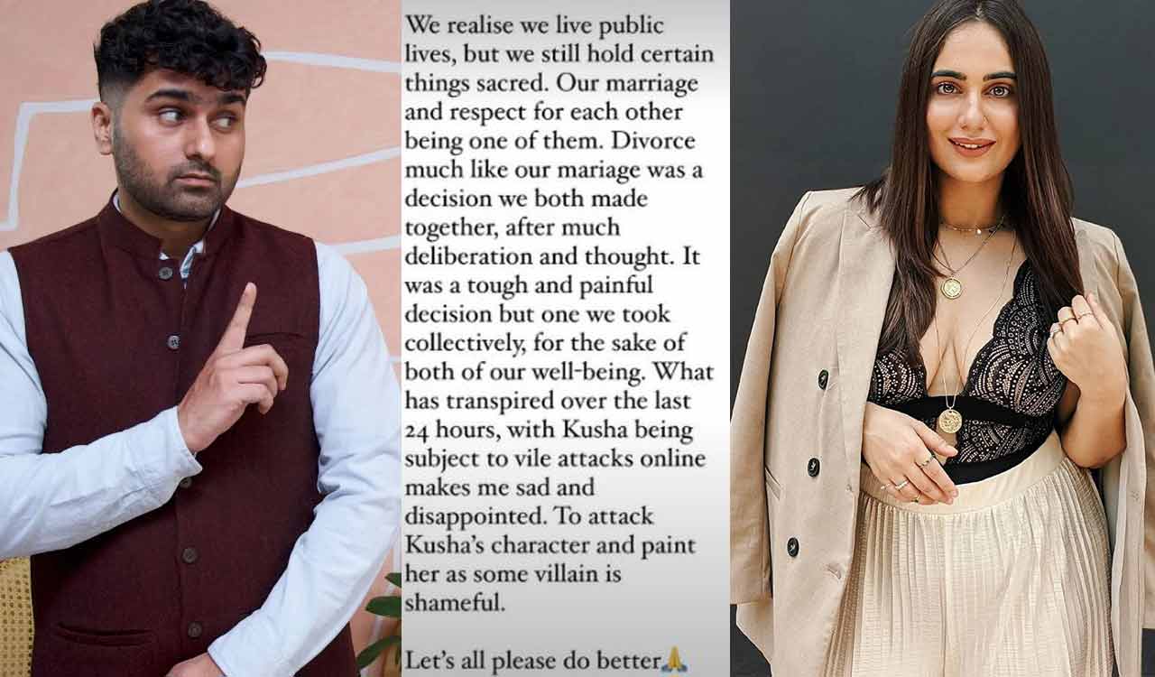 Zorawar supports ex-wife Kusha Kapila after she gets trolled