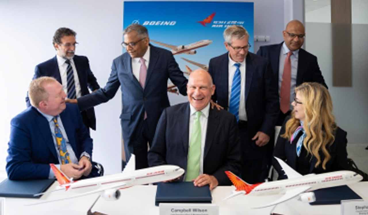 Air India signs purchase agreements for 470 aircraft in Paris Air Show