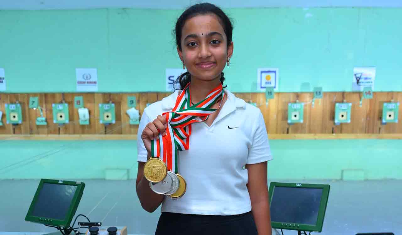 Akshaini, Jayant hog limelight at Telangana State Shooting championship