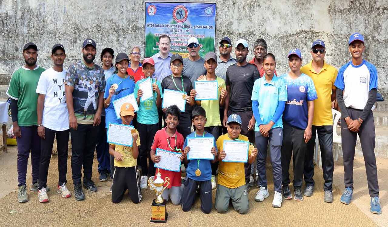 Marredpally Playground emerge champions of Dr MV Sridhar Memorial Baseball tournament