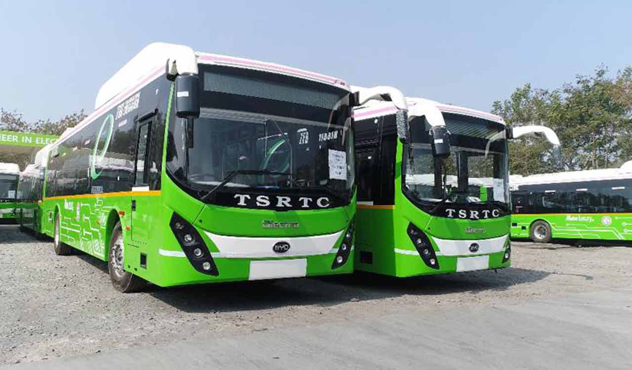 RTC Warangal region to introduce 132 electric buses