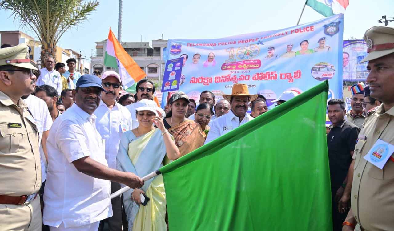 Suraksha Dinotsavam celebrated in erstwhile Karimnagar