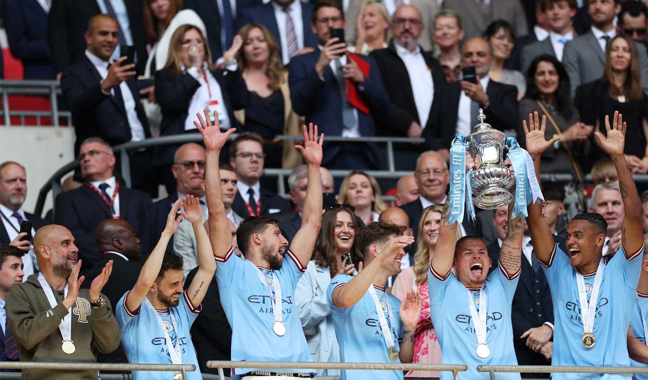 Manchester City beats Man United 2-1 to lift FA Cup