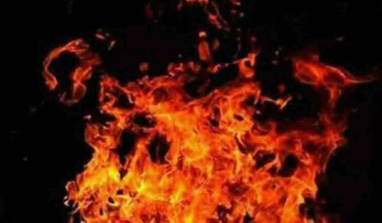 Fire breaks out in Khammam agriculture market