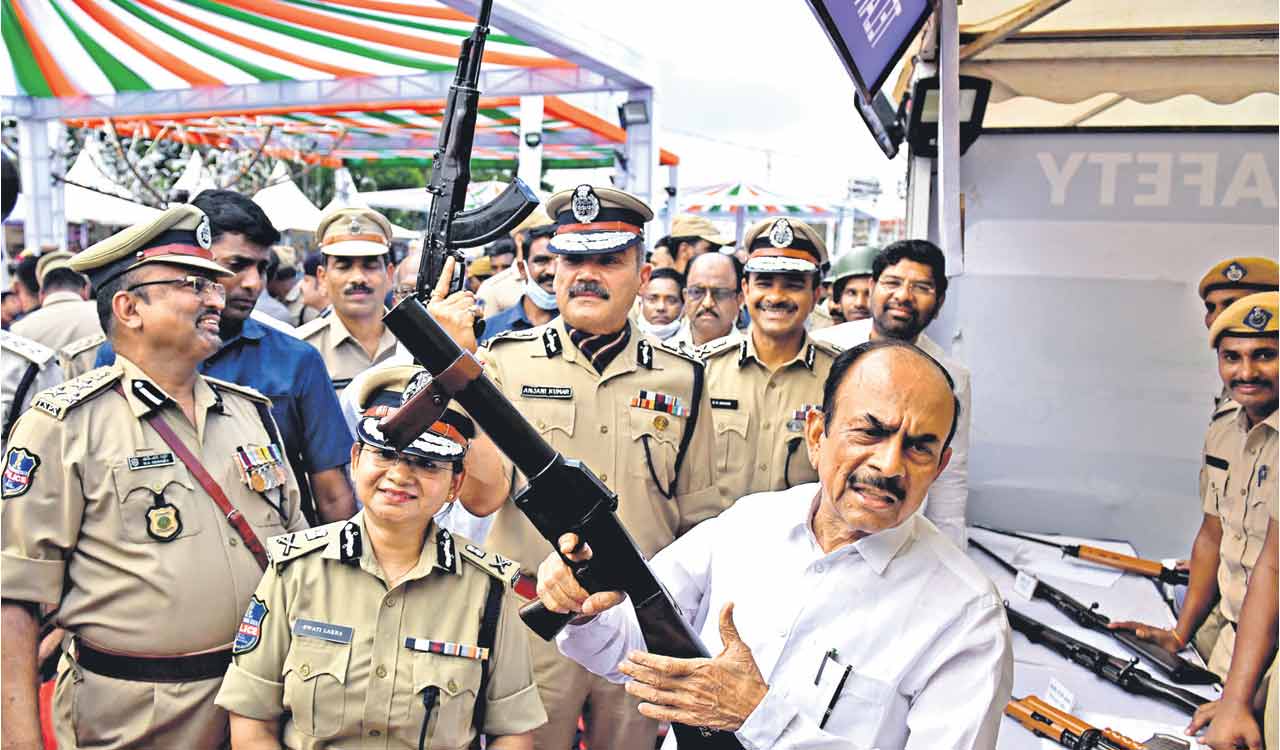 Series of events showcasing strength, capability of Telangana Police held in Hyderabad
