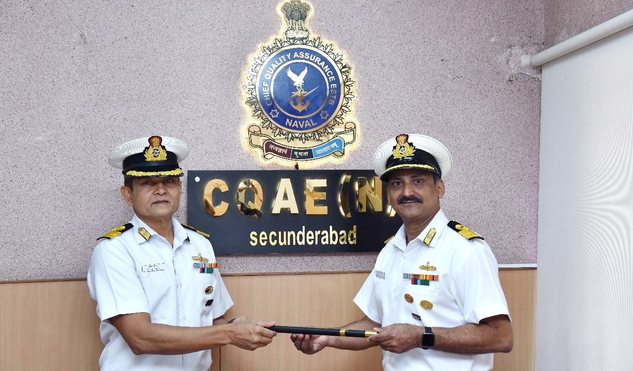 Commodore Varanasi Chanti assumes charge as Chief Quality Assurance Officer