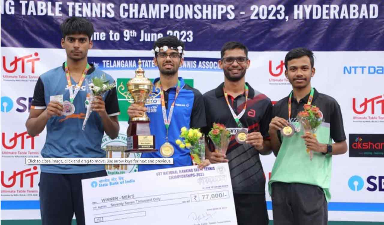Hyderabad: Manav Ayhika emerge Table Tennis champions