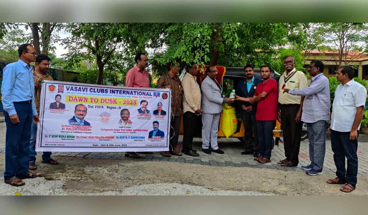 Warangal: Vasavi Club Region 4 organises ‘Dawn to Dusk’ donation drive
