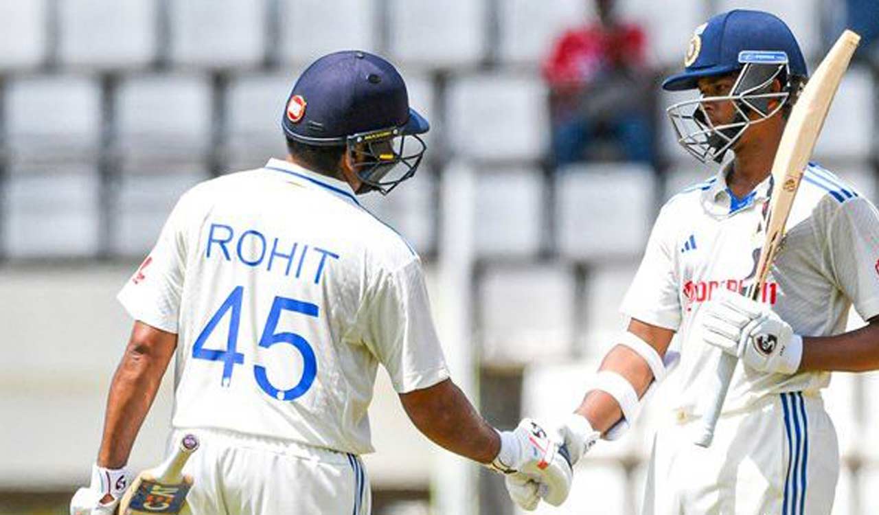 IND vs WI 1st Test: Jaiswal, Rohit hit centuries as India leads by 162 runs