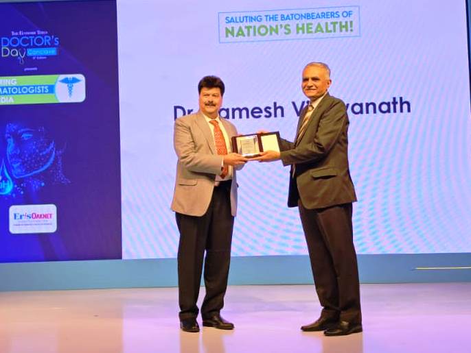 Warangal dermatologist Dr Vishwanath Ramesh honoured at doctor’s conclave