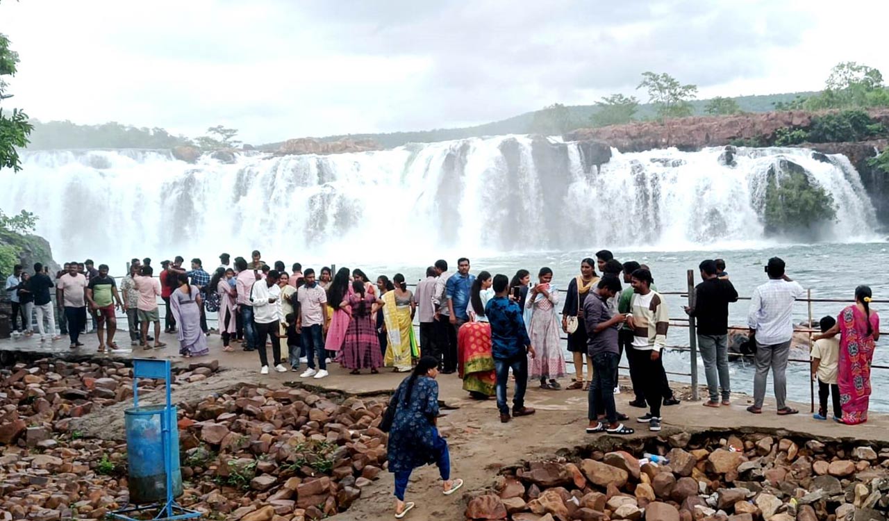 Bogatha waterfall in Telangana reopened to public on Sunday