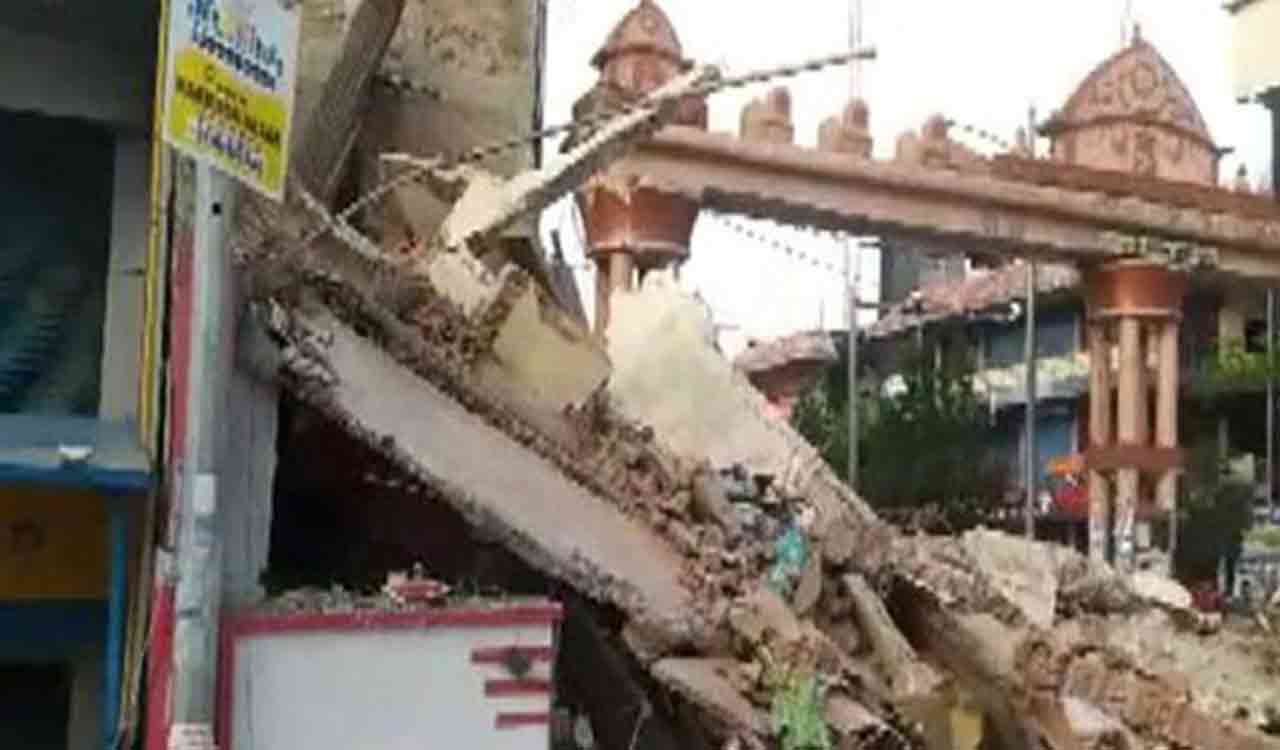 3-storey building collapses in Chhattisgarh