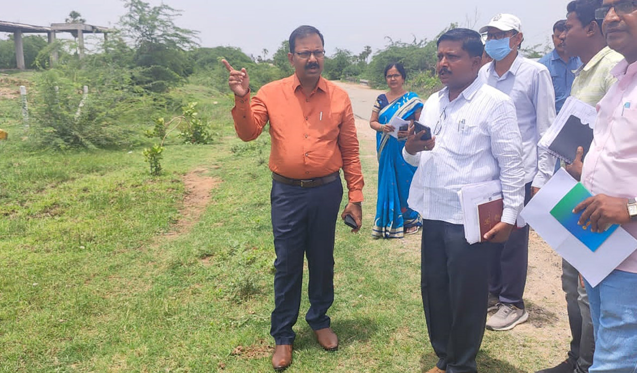 Nalgonda Collector asks officials to complete Haritha Haram works