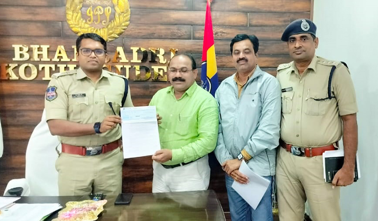 Kothagudem: BTPS contributes Rs 20 lakh for CCTV cameras installation