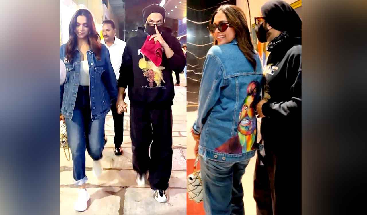Deepika sets ultimate couple goals by sporting jacket with Ranveer’s face painted on it