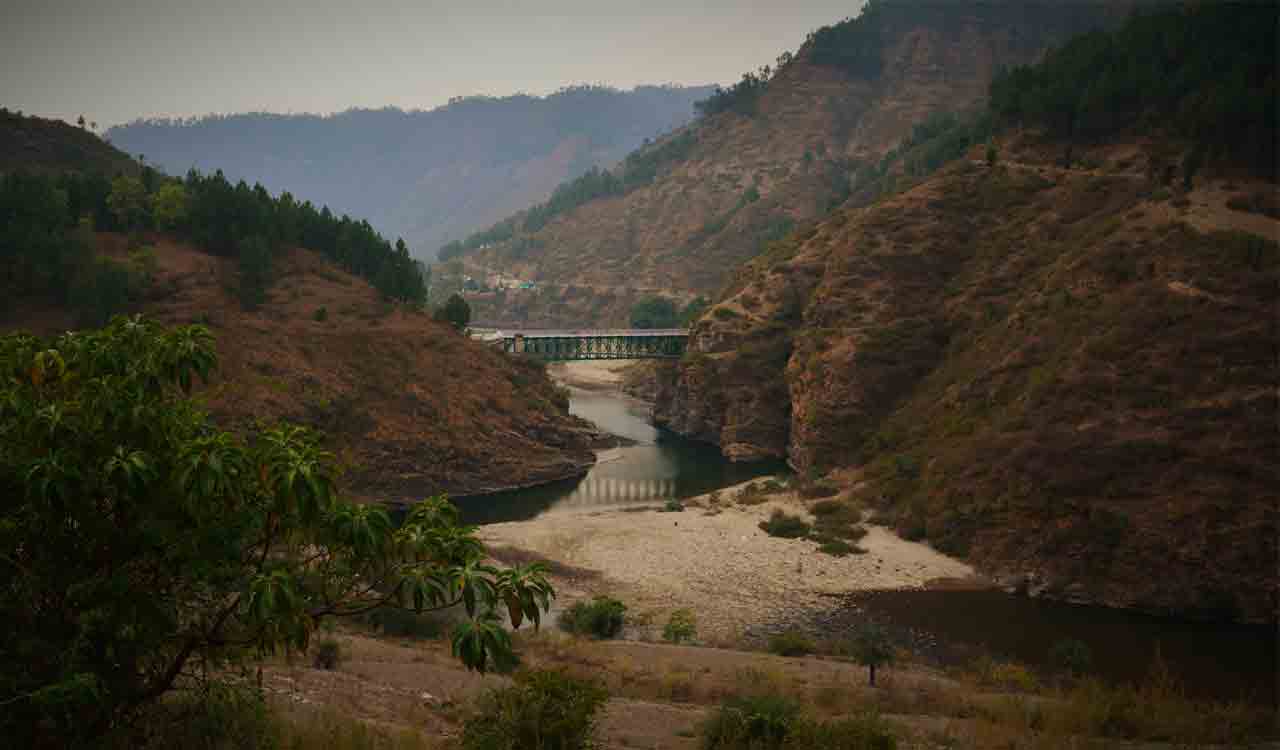Dehradun: Sahastradhara River in spate due to constant downpours