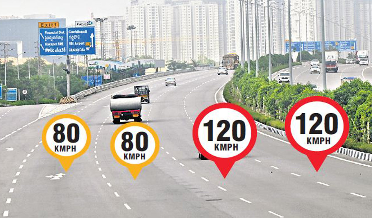 Hyderabad: Speed limits on ORR fixed
