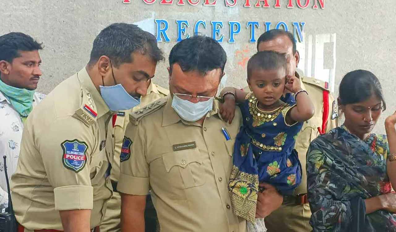 Four-year-old girl kidnapped from Ghatkesar rescued in Secunderabad