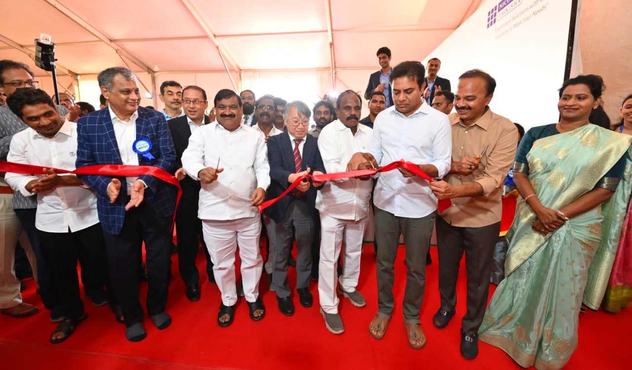 KTR moots Japanese industrial cluster at Chandanvelly; breaks ground for Daifuku, Nicomac ventures