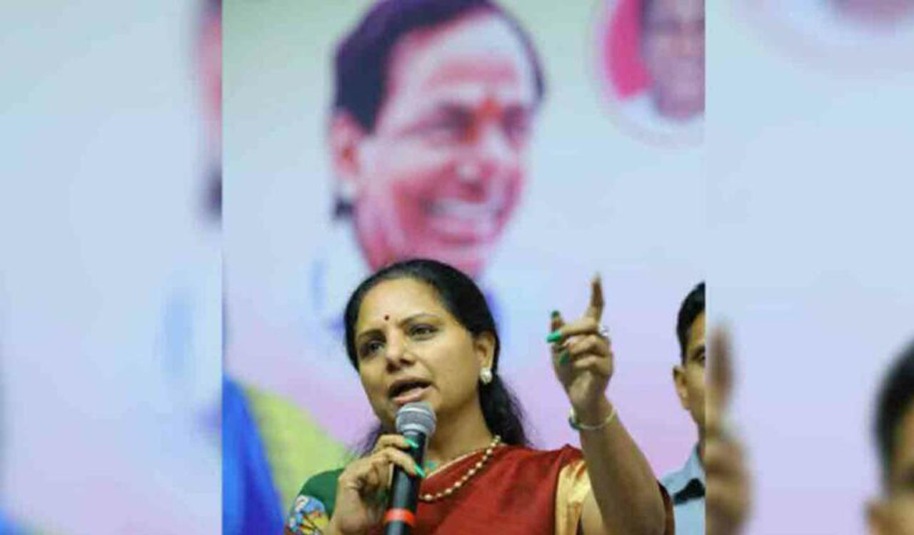 MLC Kavita spits fire against Dharmapuri Arvind over false allegations