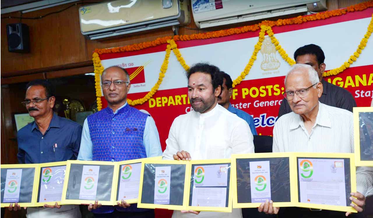 Kishan Reddy launches special postal cover to celebrate 9 years of Telangana’s formation