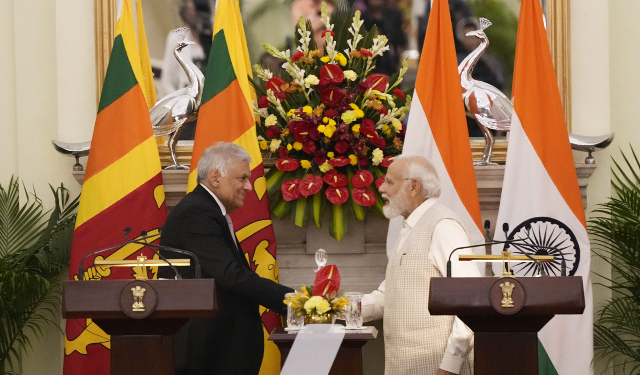 Fulfill aspirations of Tamil community in Sri Lanka: Modi to Wickremesinghe