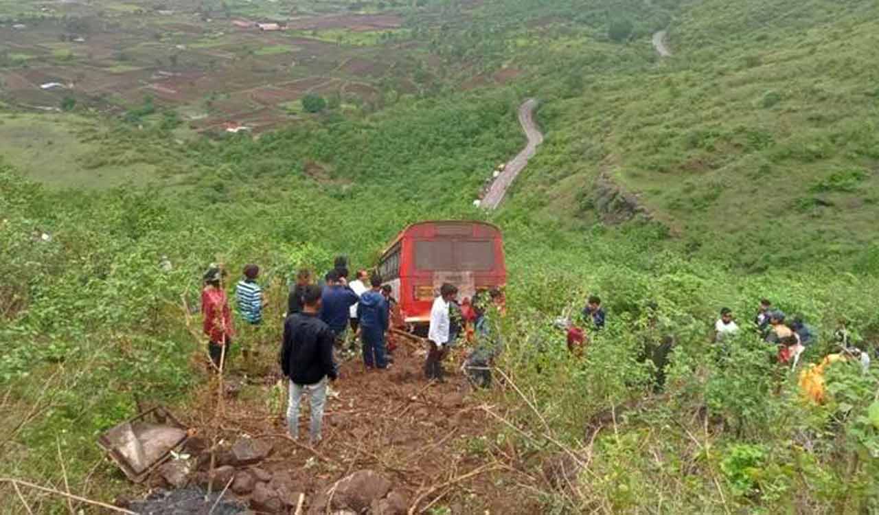 Nashik: Woman killed, 19 injured as bus falls into gorge