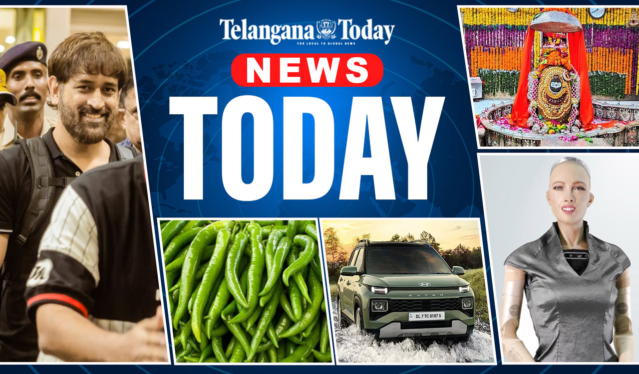 News Today: MS Dhoni In Chennai, AI Robots, Chilli Price Hike, And Others