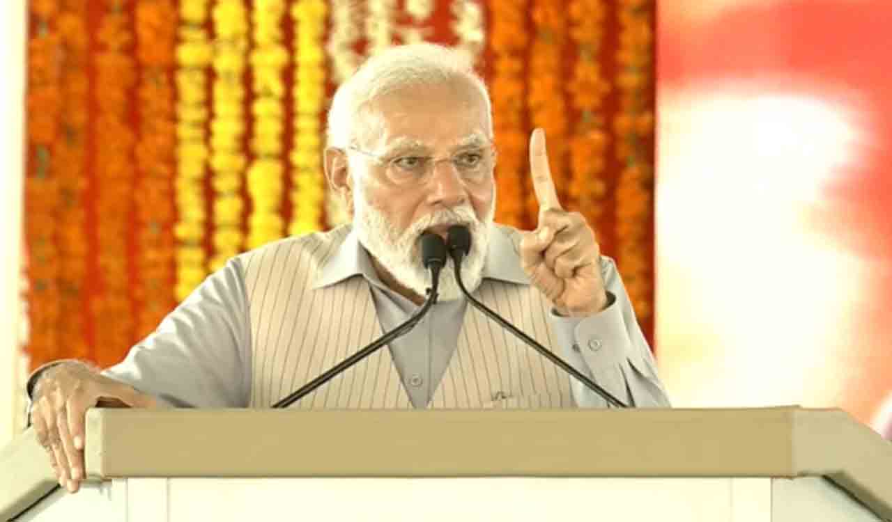 PM Modi hails role of people of Telangana in country’s growth