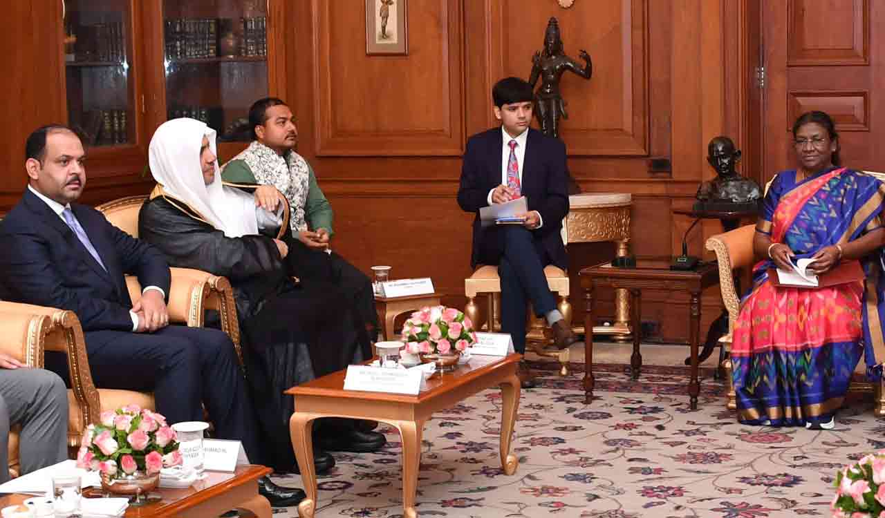 Muslim World League chief Mohammad bin Abdul Karim Al-Issa meets Prez Murmu