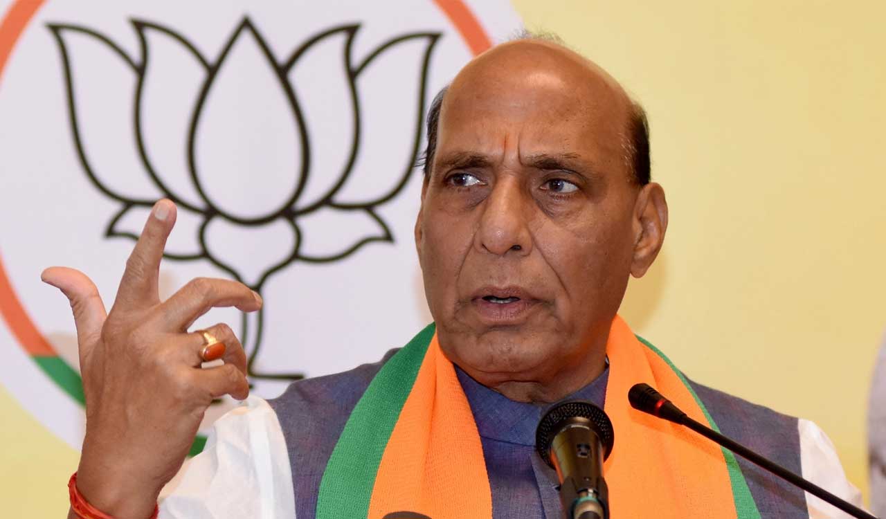 Rajnath asks BJP workers not to allow pride of winning polls overcome them