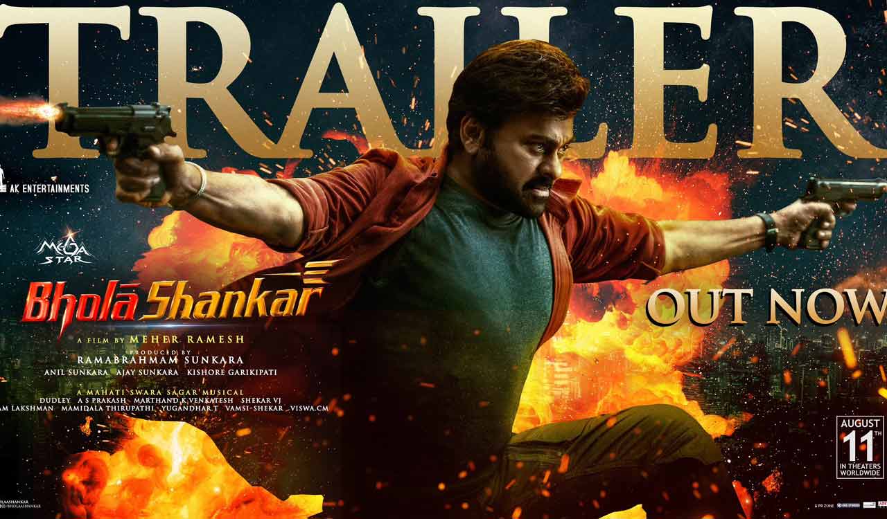 Ram Charan unveils trailer of ‘Bholaa Shankar’ starring father Chiranjeevi