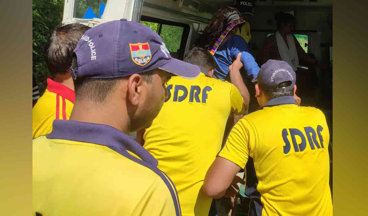 SDRF safely rescues pregnant woman, sick child from flooded area of Laksar