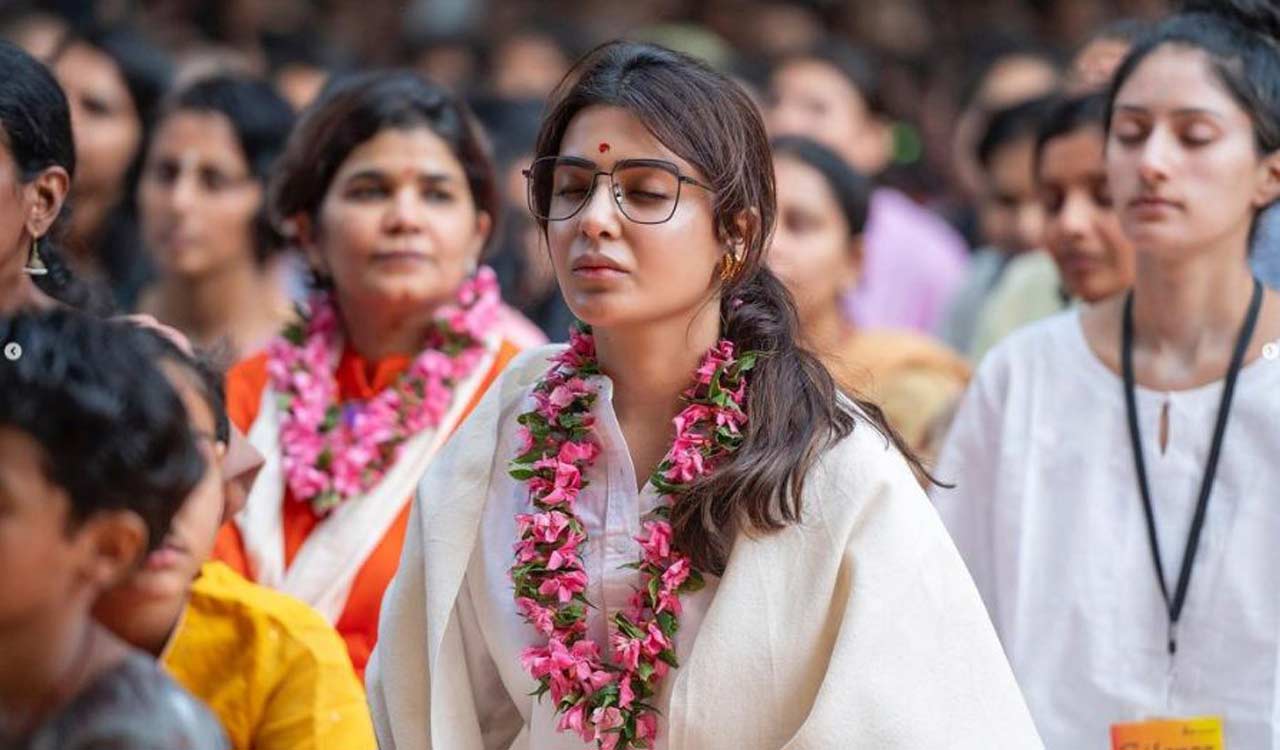Samantha shares pictures from spiritual retreat, embracing the meditative state as her source of strength