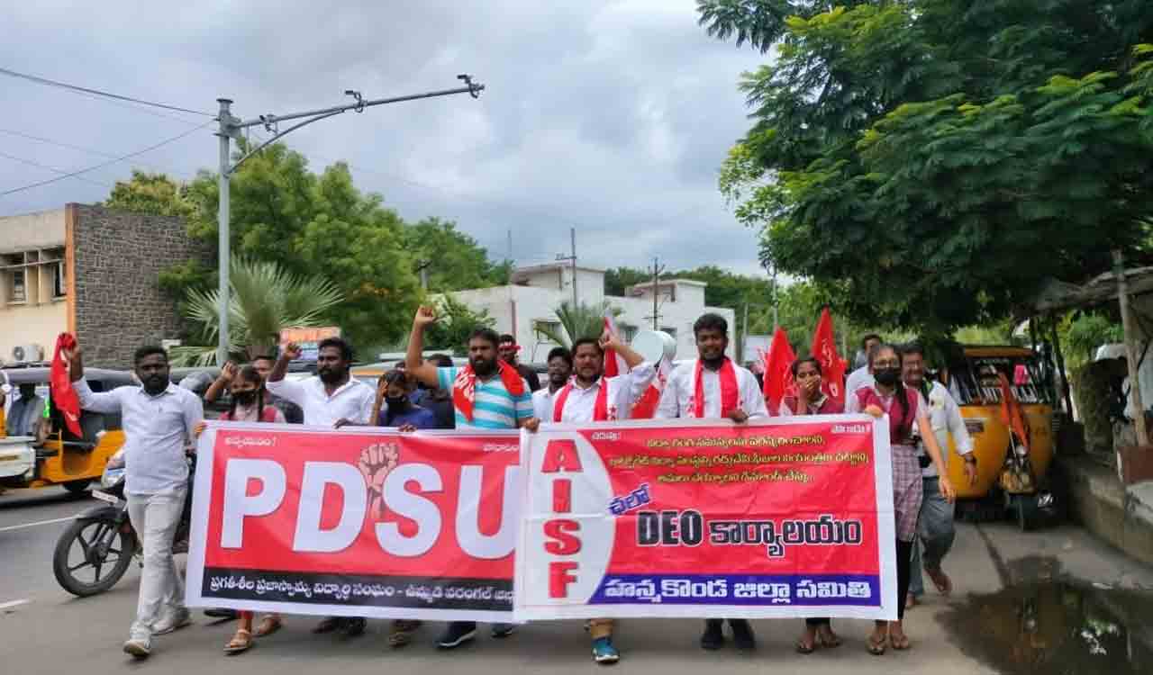 Student unions demand filling up DEO, MEO posts