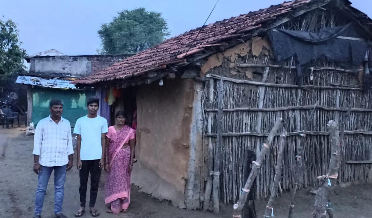 Mulugu: Bright student from remote village seeks financial help for IIT education