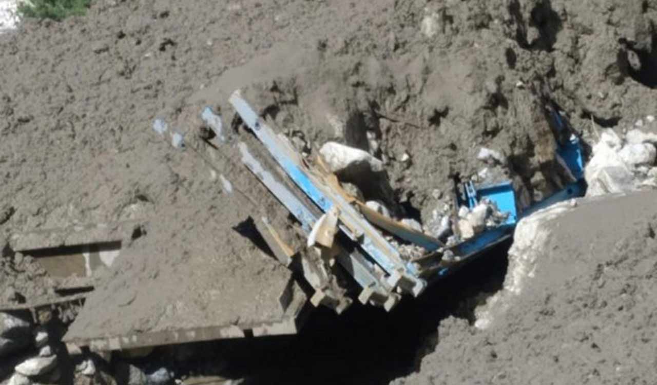 Bridge washed away in Uttarakhand after heavy rainfall, cloudbursts