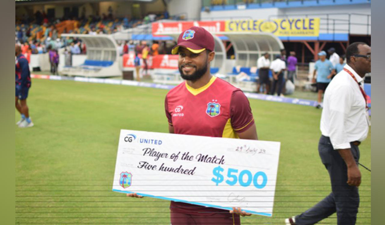 2nd ODI: Bowlers, Hope help West Indies beat India by six wickets, level series 1-1