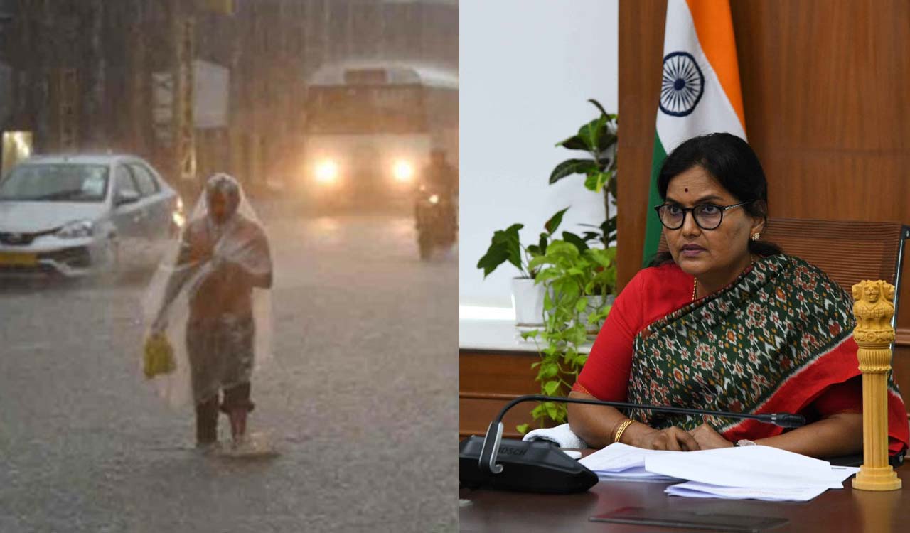 Telangana Rains: Chief Secretary puts collectors, SPs on alert