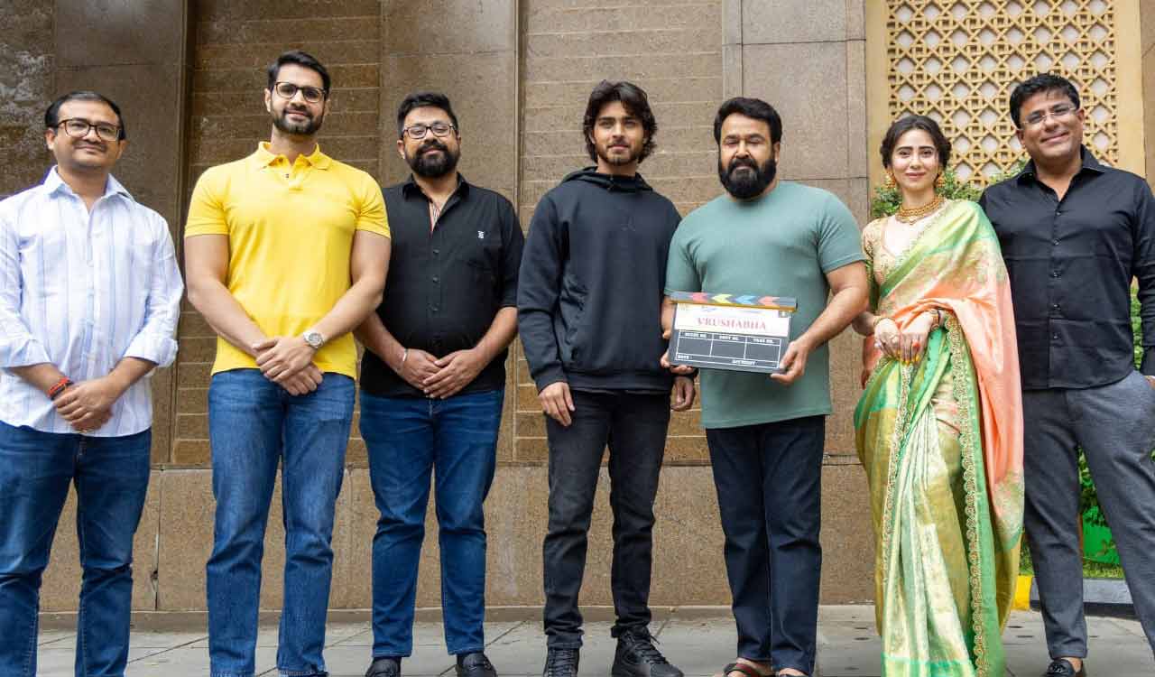 Mohanlal’s ‘Vrushabha’ begins shoot